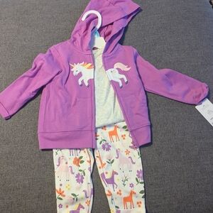 Carter's Pink and Gray Baby Set